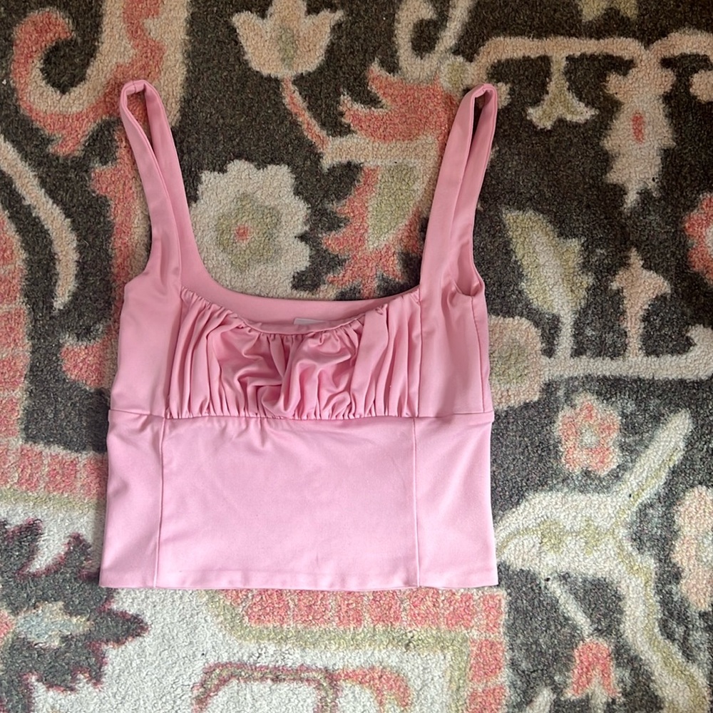 Pink crop top